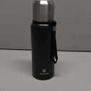 Insulated vacuum Thermo Bottle 500ml/16.9oz with cup Stainless steel coffee bottles for hot and cold drink water flask.(Green,500ml)