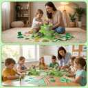 6 x LEKSON St. Patricks Day Leprechaun Trap Craft Kit for Kids, Rainbow Treasure DIY Decoration Scene with Path, Signs & Accessories, Classroom & Holiday Activity Set (Green01)