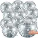 12 Pcs Inflatable Beach Ball Disco Theme Party Decoration Inflatable Disco Ball for Summer Pool Indoor Outdoor Beach Sports Theme Decor Gift