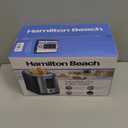 Hamilton Beach 2 Slice Extra Wide Slot Toaster with Bagel & Defrost Settings, Shade Selector with 7 Browning Levels, Toast Boost, Auto Shutoff, Black & Stainless Steel (22633)