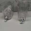  Crystal Beverage Dispenser, 3.5 Gallon, Clear, 2 Pack