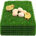 6 Pack Chicken Nesting Box Pads - Washable Artificial Grass Nesting Pads - Chicken Nesting Pads for Chicken Coop and Pet Garden Lawn Indoor Outdoor 12"12"1"