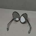 Rear View Mirror 10mm Motorcycle Scooter Round Moped Mirrors for Honda Honda CB 350 450 500 550 600 650 900 750 Suzuki Kawasaki/Universal M10 Chrome Motorcycle Rearview Side Mirrors for Handlebars