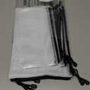 SUNEE Multisize Mesh Zipper Pouches (Black, 21 Packs), Water-Resistant Zip Bag for School Office Supplies, Puzzles & Games Organizing Storage (4x6-10x14)