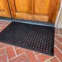 Envelor Anti Fatigue Mat 4 Pack Rubber Floor Mats Door Mat Non Slip Drainage Mat for Entryway, Kitchen, Restaurant, Garage, Heavy Duty Use Doormat, Commercial Floor Mat Industrial 24 x 36 Inches