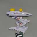 ArtCreativity Light-Up Airplane Toy with Bump & Go Action, Flashing LED Lights & Takeoff Sounds  Kids Airplane Toy with Moving Wheels  Fun Birthday Gift for Boys & Girls Ages 3-8