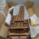 Shoe Bench with Hidden Drawer and Side Holder, 2 Tier Entryway Bench with Storage 39.4 in, Bamboo Shoe Rack with Cushion for Entryway Hallway Living Room Bedroom