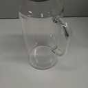 Bivvclaz 2 Liter 68 oz Glass Pitcher with Lid and Handle, Glass Carafe for Hot/Cold Water, Large Iced Tea Pitcher for Coffee, Juice and Homemade Beverage (Clear)