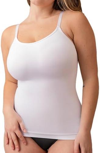 SHAPERMINT Womens Tops - Scoop Neck Cami Body Shaper for Women, Shapewear Tummy Control, Camisole Tank Tops for Women, M