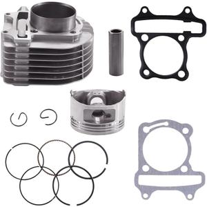 PRO BAT GY6 57.4mm Bore Cylinder Kit with Piston for 4 Stroke Scooter 150cc 157QMJ Engine Moped ATV Quad Bike Motor