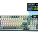 RK ROYAL KLUDGE S98 Mechanical Keyboard w/Smart Display & Knob, Top Mount 96% Wireless Mechanical Keyboard BT/2.4G/USB-C, Hot Swappable, Software Support, Creamy Sounding, 98 Keys