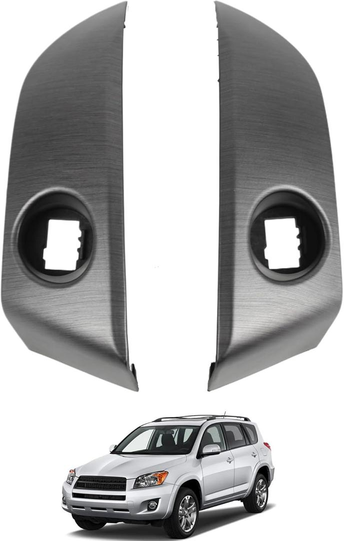 1 Pair Central Dashboard Cover Strip Trim Left and Right Compatible with 2006-2012 Toyota RAV4 Base Limited EV Sport Replaces 55413-42070-B0 55412-42060-B0