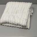 Bedsure White Throw Blanket for Couch - GentleSoft Cozy Blanket for Women, Cute Fleece Throws for Girls, Teacher Gifts Birthday Gifts for Women Men Mom, Room Home Dorm Decor, Off White, 50x60 Inches