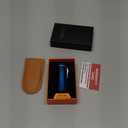 420 Carbon Steel  and Lighter Set, Built-in , Triple Jet Flame Butane Torch Lighter, Refillable Windproof Lighter, Gifts for Men, Blue. (Sold Without Gas)