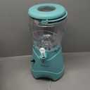 Nostalgia Frozen Drink Maker and Margarita Machine for Home - 128-Ounce Slushy Maker with Stainless Steel Flow Spout - Easy to Clean and Double Insulated - Aqua