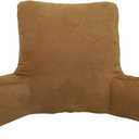Arlee Suede Oversized Bedrest Lounge Pillow, Reading Pillow for Bed, Back Support Pillow with Arms,Dachshund, Large