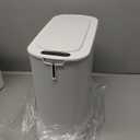 Cesun Automatic Motion Sensor Bathroom Trash Can with Lid, 2.6 Gallon Touchless Trash Bin, Smart Plastic Slim Garbage Can Small White Wastebasket for Toilet, Office, rv, Bedroom, Living Room