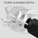 BEAUTAIL Collapsible Water Bottles 20.6oz, Silicone Foldable Portable Travel Water Bottle, Lightweight Reusable Leakproof for Traveling Camping Hiking Cycling Yoga Sports Outdoor