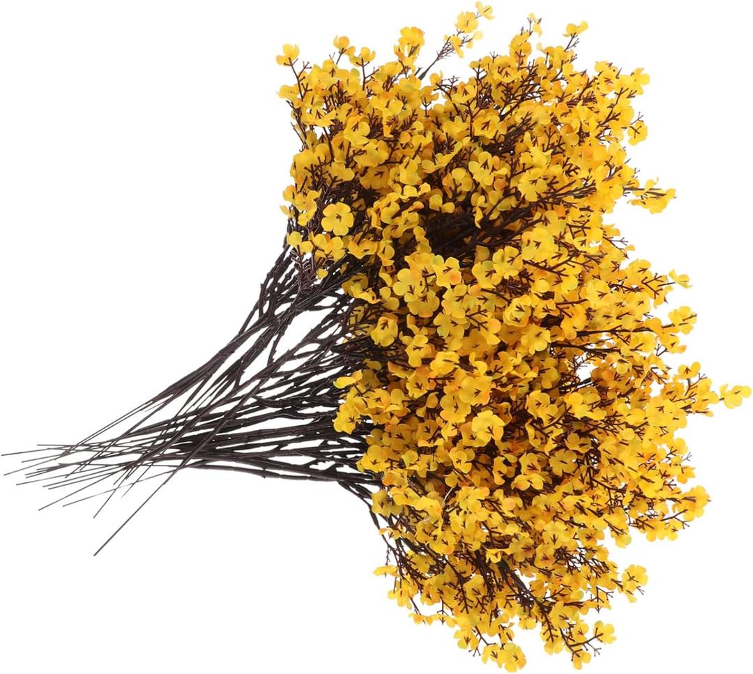 24pcs Artificial Fall Flowers for Home Decor Realistic Floral Arrangements for Table Centerpieces Autumn Decoration Cozy Indoor Ambience