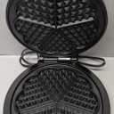 Mueller Heart 5 Waffle Maker, Waffle Iron, Adjustable Browning Control & Nonstick, Cool Touch Handle, Easy to Clean, Small Kitchen Appliances