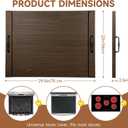 Noodle Board Stove Cover with Handles, Wood Stove Top Covers for Electric Stove, Gas Stove Top