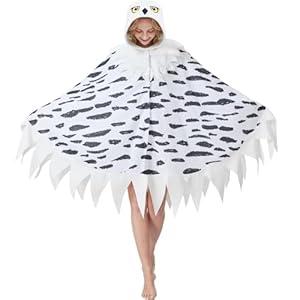 Cozy Owl Costume - Bird Cosplay Hooded Cape Halloween Christmas Costume for Women and Men