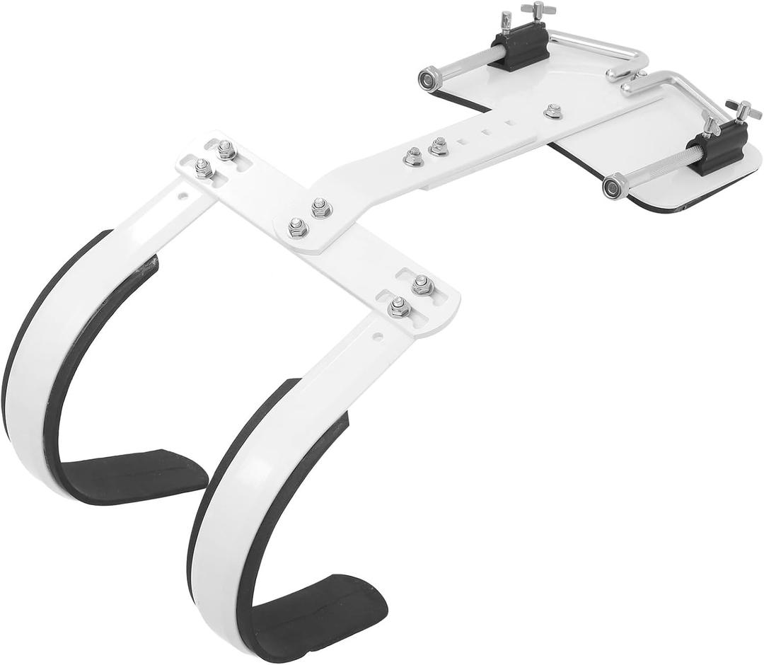 ARTIBETTER Snare Drum Carrier Adjustable Snare Drum Shoulder Strap Harness Backing Frame Percussion Instrument Supplies White