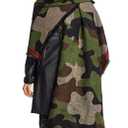 Cashmere Wool Camouflage Scarf Poncho Pashmina Shawl and Wrap for Women (Green)