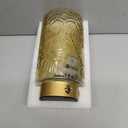 Cordless Lamps Rechargeable Battery Operated lamp,Glass Table Lamp Remote Control-Dimmable Brightness Touch Wireless Bedside Lamp for New Home Gift/Bedroom/Kitchen/Living Room Decor Amber (Yellow)