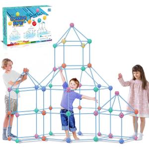 Fort Building Kit for Kids,339 Pieces Ultimate Forts Builder,STEM Construction Toy for 5-12 Years Old Boys and Girls,DIY Creative Fort Gift,STEM Building Toys with Storage Bag,Toy for Indoor & Outdoor