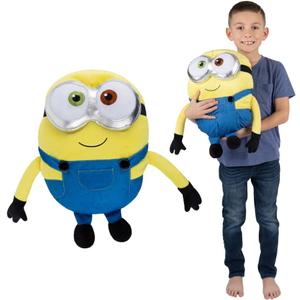 Minions: The Rise of Gru, Bedding Super Soft Plush Bob Cuddle Pillow Buddy, (Official Minions Product) By Franco