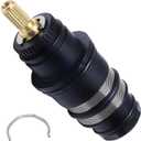 Thermostatic Cartridge Compatible with Hansgrohe 98282000 Cartridge Thermostat Kits, Chrome