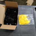 Qunclay 60 Pieces Mini Graduation Cap Hats Plastic Grad Cake Supplies Cover Toppers for Graduation Party Decorations (Black, Gold)