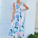 Flessibili Women's Sleeveless Floral Maxi Dress 2026 Sundresses Spring Summer Wedding Guest (S)