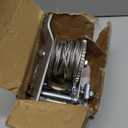 PROFLine 600lbs Hand Winch Steel Cable Boat Trailer Winch Two-Way Ratchet Gear Small Manual Winch Hand Crank Crane Weight Moving for ATV Truck Towing Boat Winch