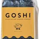 GOSHI Exfoliating Shower Sponge - Rip-Resistant, Rapid-Drying Exfoliating Bath Sponge for All Skin Types - Grey - Made in Japan