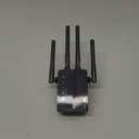 Powerful WiFi Extender Signal Booster, Up to 15,000 Sq Ft & 60 Devices, Whole Home Coverage Internet Repeater Works with Any Router | Plug and Play (Black)