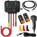ATOLS 12V 500A Pre-Wired Winch Solenoid Contactor Relay Kit with Winch Control Box,Featuring Remote Controller and Winch Corded Hand Controller for 9000lbs-13500lbs ATV UTV Winches