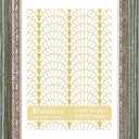 VIOLABBEY 4x6 Picture Frame Green Gold, Display 3.5x5 Photo with Mat or 4x6 without Mat, Ornate Vintage 4 x 6 Frame for Wall Decor or Tabletop Display, Green Gold