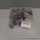 Furge 72 Pieces Key Fob Hardware Set Including 24 Wristlet with Keyring, Colorful Leather Keychain Tassel and Swivel Snap Hooks for Supplies, 6 Colors, Multicolor, Large