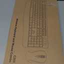 Wireless Keyboard and Mouse Combo, FullSized 2.4GHz Wireless Keyboard with Comfortable Palm Rest and Optical Wireless Mouse for Windows, Mac OS PC/Desktops/Computer/Laptops (Black)