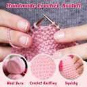 9 Year Old Girl Birthday Gift Ideas, Mini Crochet Axolotl Plush for 9th Birthday Gift for Girls, 9th Pink Decorations, 9 YO Presents Axolotl Toy, 3.15-3.94 inches