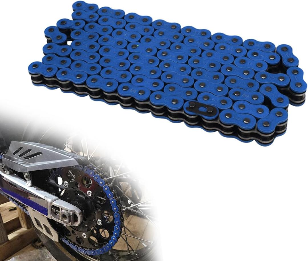 JFG RACING Dirt Bike Chain,Universal 520 Drive Chain X Ring 120-Links Heavy Duty Racing Chain for YZ250 YZ250F YZ450F WR250 YZ80 YZ125 -Blue (Medium)