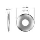 Wensilon (500 pcs) #8x1/2 Sealing Washers 304 Stainless Steel Neoprene EPDM Bonded 4.2x12mm