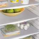 9 Pack Washable Waterproof Fridge Liners and Drawer Mats, Refrigerator Shelving Pads in White