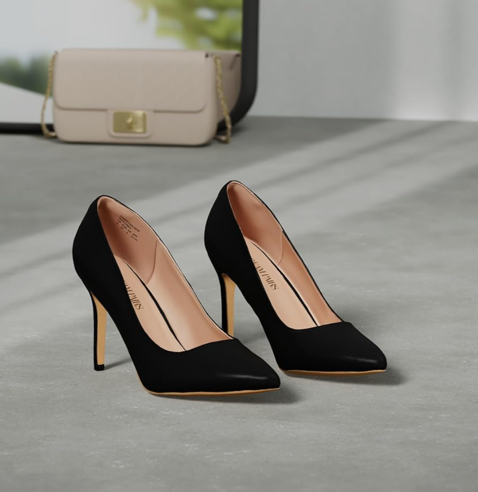 Women's Closed Toe High Heels Dress Pointed Toe Wedding Pump Shoes Size 10