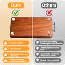 4 PCS Non Slip Cutting Board Feet 1.6 Inch - Self Adhesive Silicone Pads No Screws Needed - Thick Reusable Washable Gripper Pads for Countertops Boards Trays Furniture (4/8/12 Packs) (4)