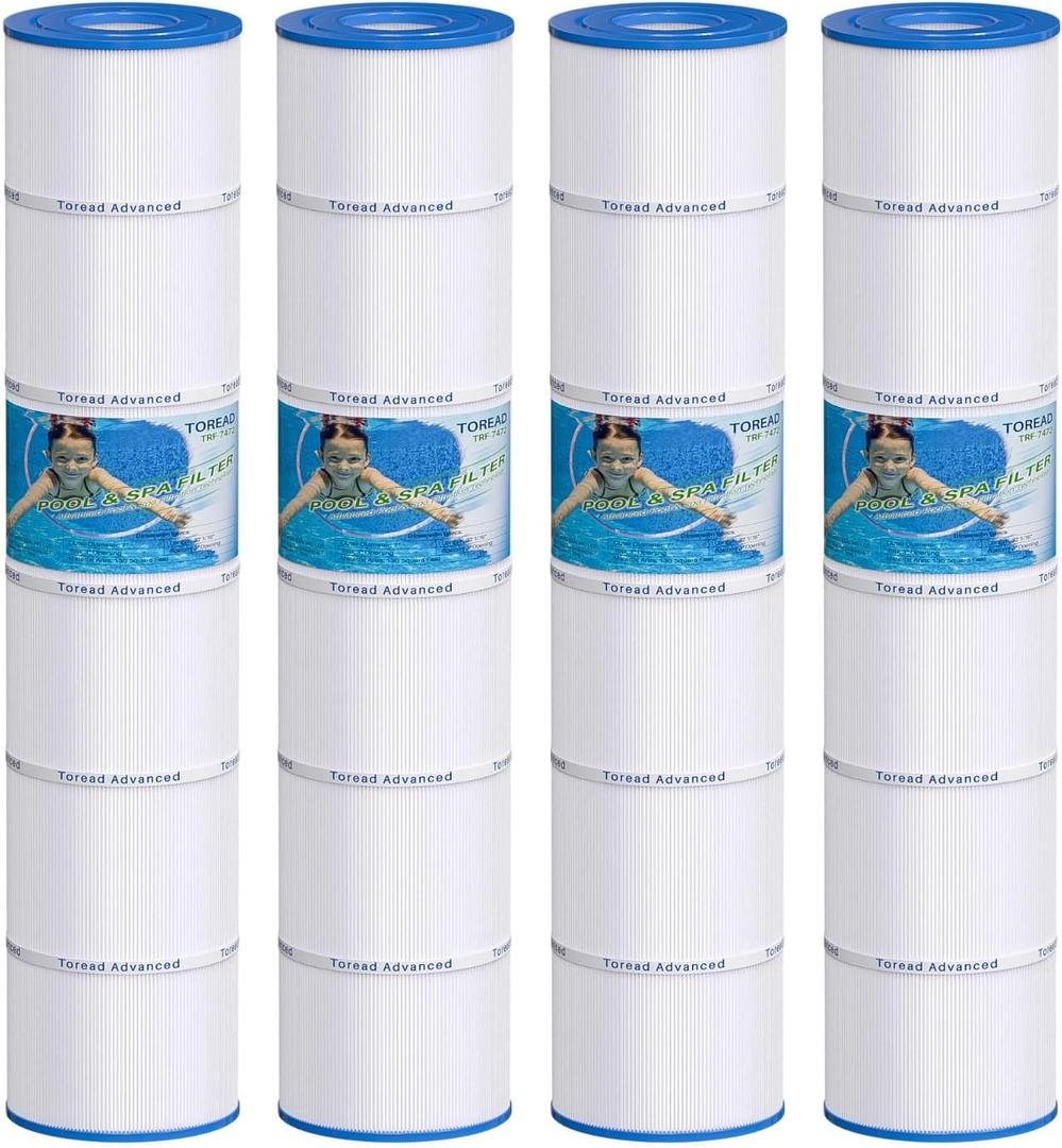 TOREAD PCC130 Pool Filter Replaces Pentair CCP520, R173578, PCC130, Ultral-A7, Unicel C-7472, Filbur FC-1978, FC-6475, Clean and Clear Plus 520, 817-0143, 178585, 4 X 130 sq. ft. L x OD:32 1/16"x 7"