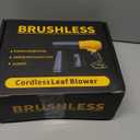 Cordless Leaf Blower for DeWALT 20V Battery,580000RPM Brushless Turbo Jet Blower with 3 Nozzles, Lightweight Handheld Blower for Patio, Lawn, Yard, Leaves, Dust, Garage & Snow Cleaning (No Battery)