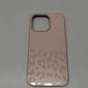 SCORPIFY for iPhone 15 Pro Max Case [Compatible with MagSafe] with Matte Nude Leopard Cheetah Print Design, Cute Magnetic Phone Cover for Women Girls, Beige Neutral Aesthetic, Cream Slim Bumper